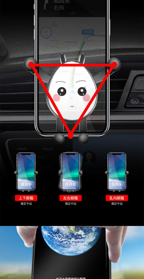 車載手機(jī)支架 出風(fēng)口全自動(dòng)多功能導(dǎo)航好幫手